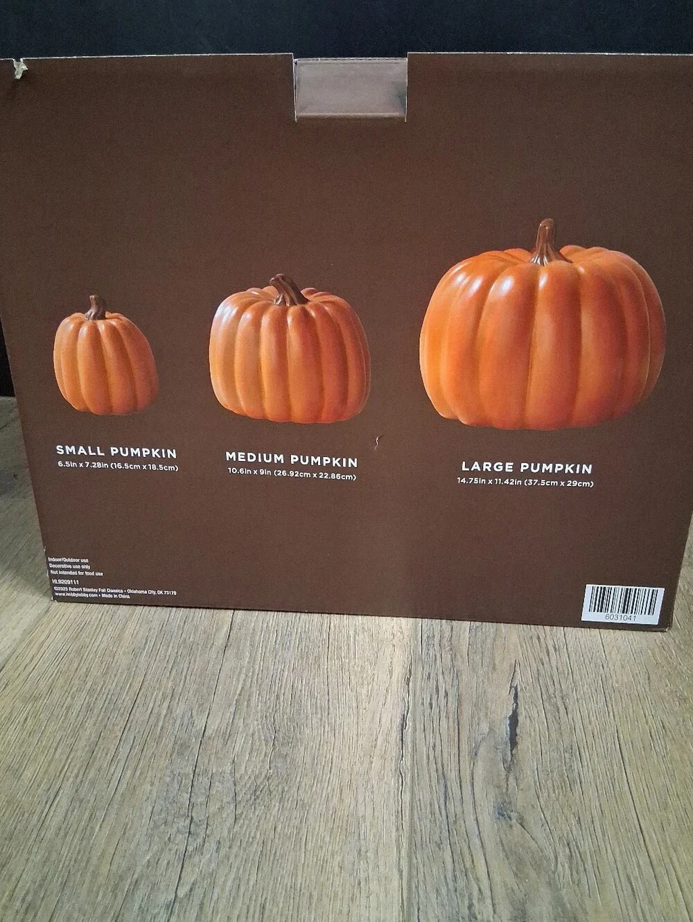 Hobby Lobby Nesting Stackable Orange Pumpkin Set Fall / Halloween Decor NEW 2026